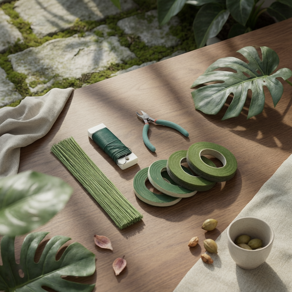 Floral Tape Green - Floral Arrangement Making Kit DIY Floral
