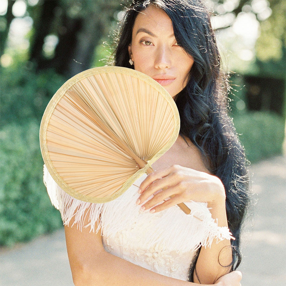 Palm Leaf Dried - 4Pcs Ancient Craftsmanship Banana Fan Hand
