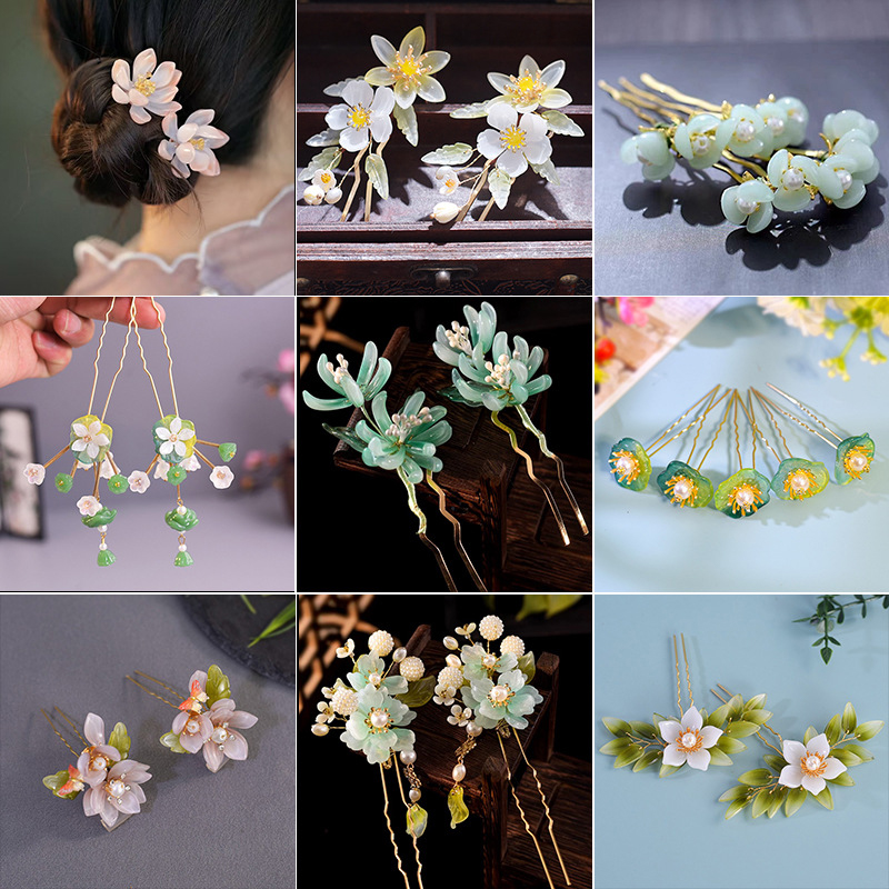 1Pair Vintage Hairpin Glazed F – обзор и цена Supply Florist