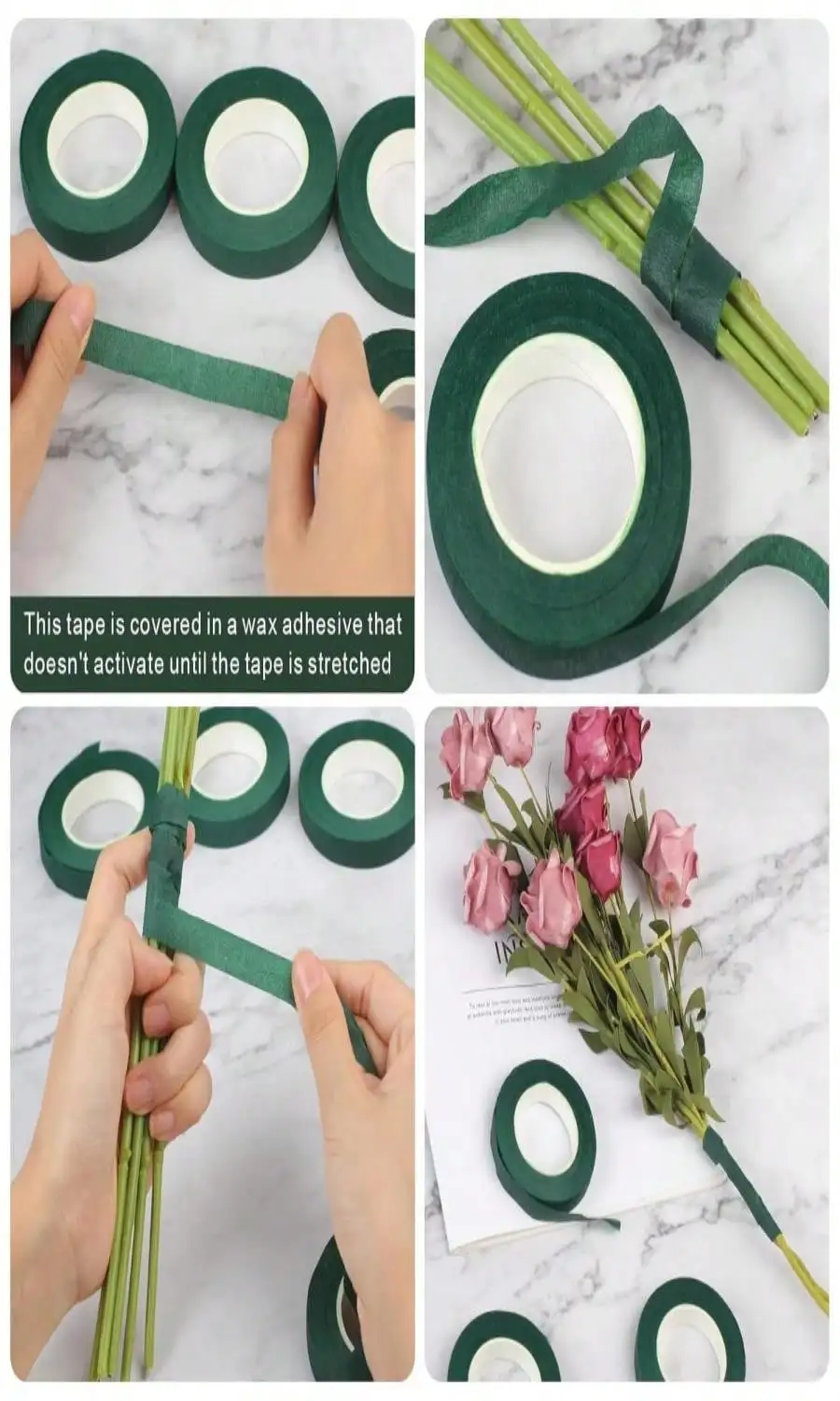 2026 6 Roll Floral Tape 1\/2in – обзор и цена Floral Tape Green