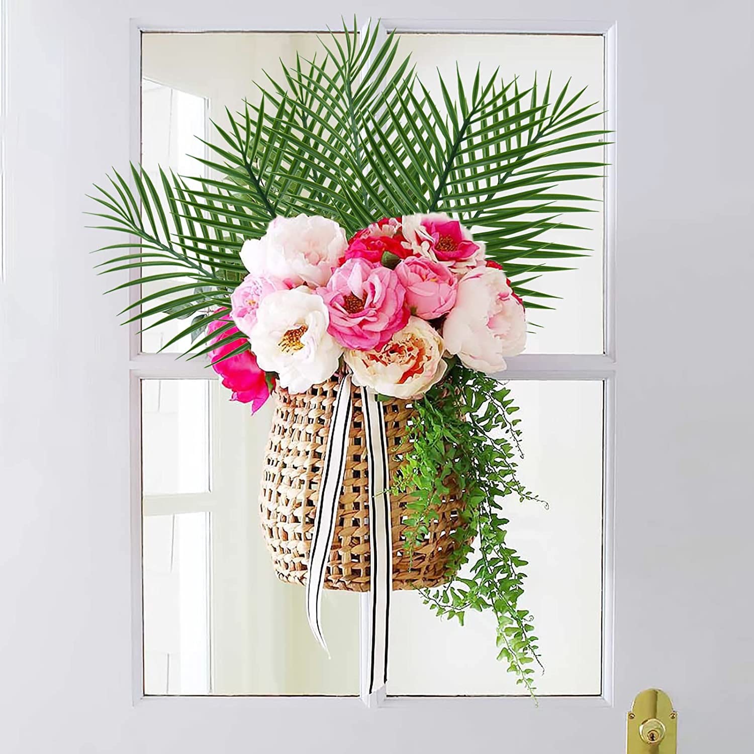 5pcs Golden Artificial Palm Le – обзор и цена Florist Supply Vases