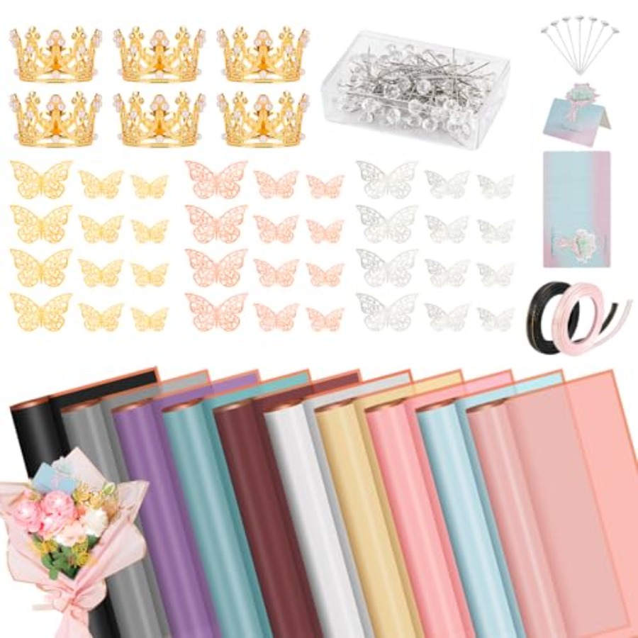 209 Pcs Flower Bouquet Wrappin – обзор и цена Florist Supply Ribbon