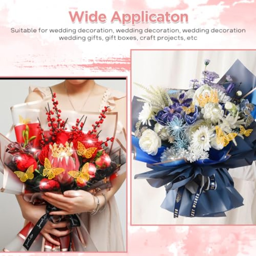 209 Pcs Flower Bouquet Wrappin – обзор и цена Florist Supply Ribbon