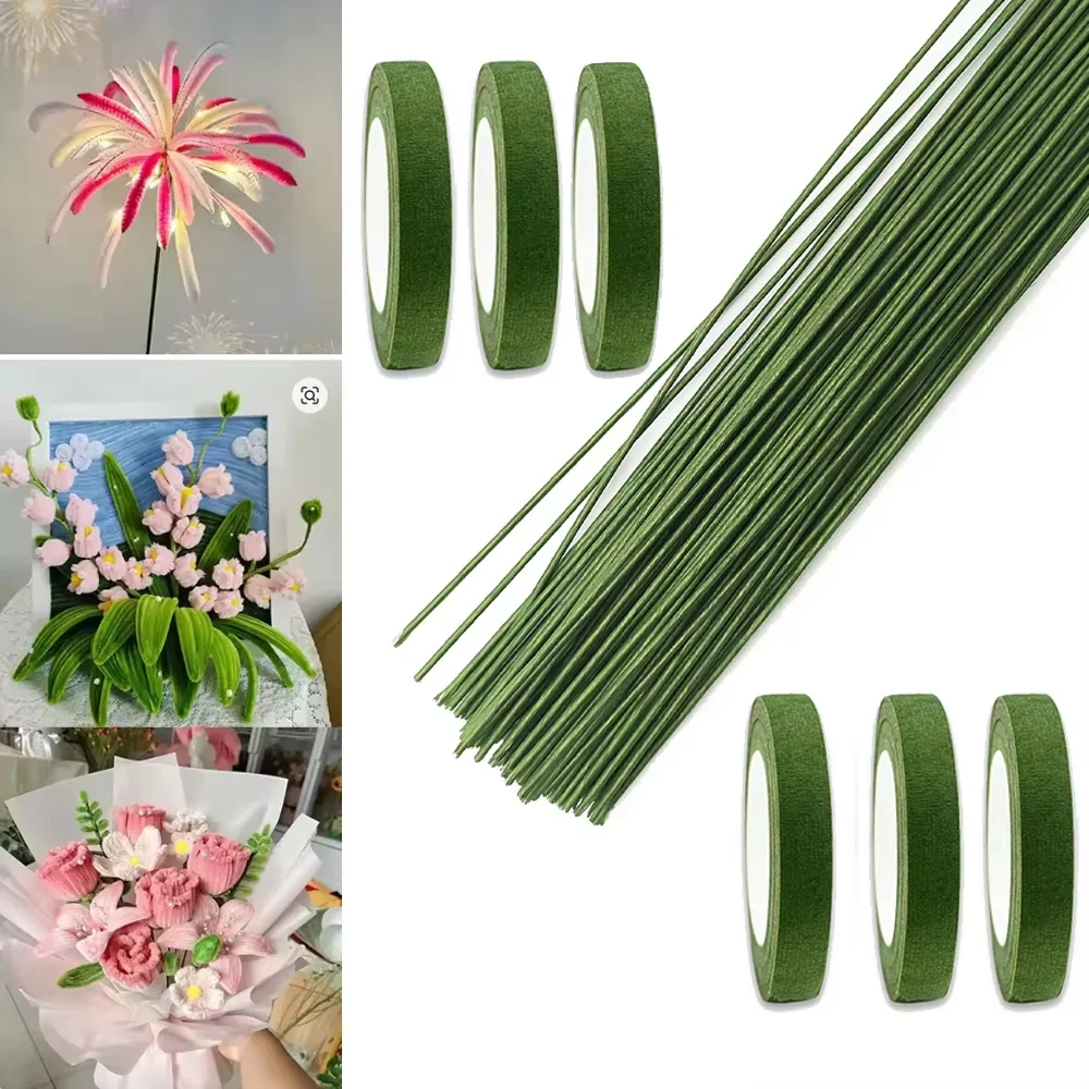 Green Flower Stem Sticks DIY F – обзор и цена Floral Tape Green