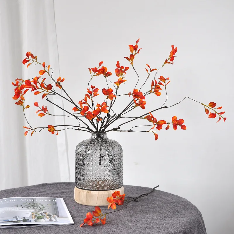 57cm Red Leaf Artificial Flowe – обзор и цена Florist Supply Vases