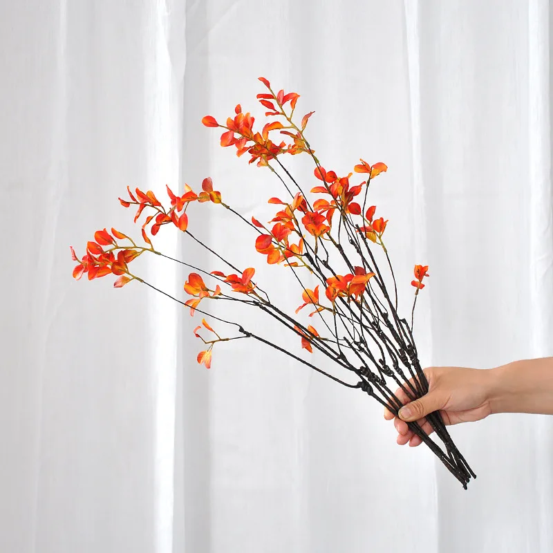 57cm Red Leaf Artificial Flowe – обзор и цена Florist Supply Vases