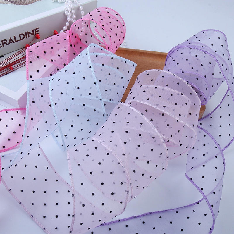 50Yards Gauze with Dots Decora – обзор и цена Florist Supply Ribbon