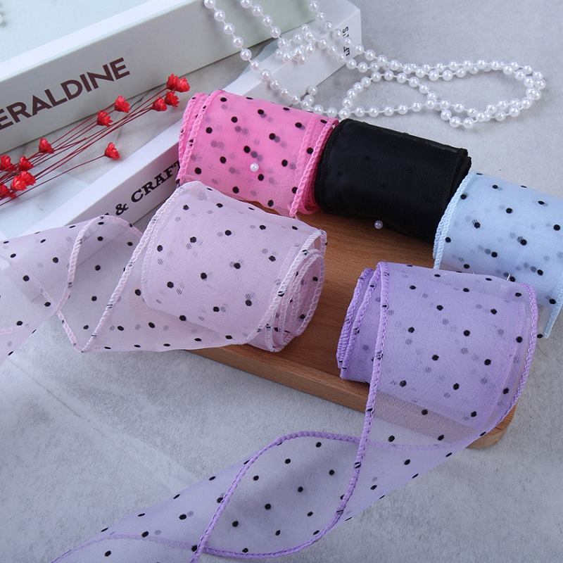 50Yards Gauze with Dots Decora – обзор и цена Florist Supply Ribbon