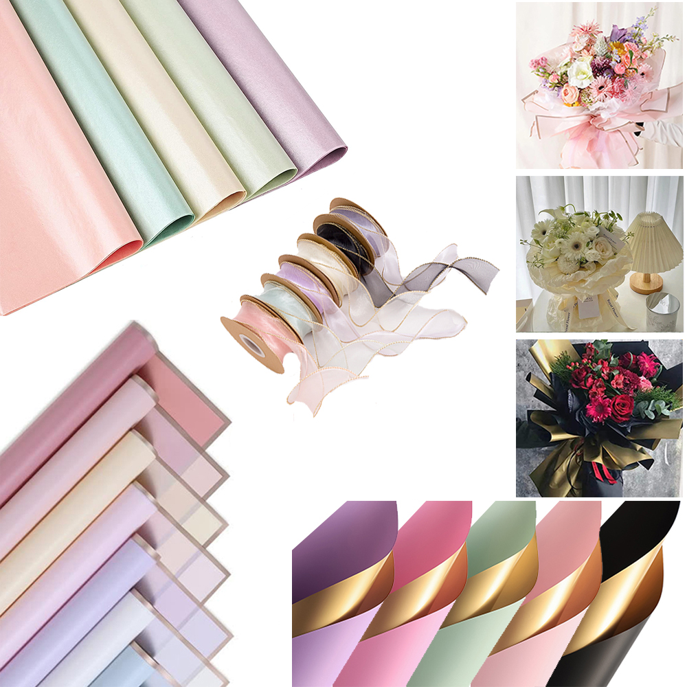 Colors Bouquet Gold Edge Doubl – обзор и цена Florist Supply Ribbon