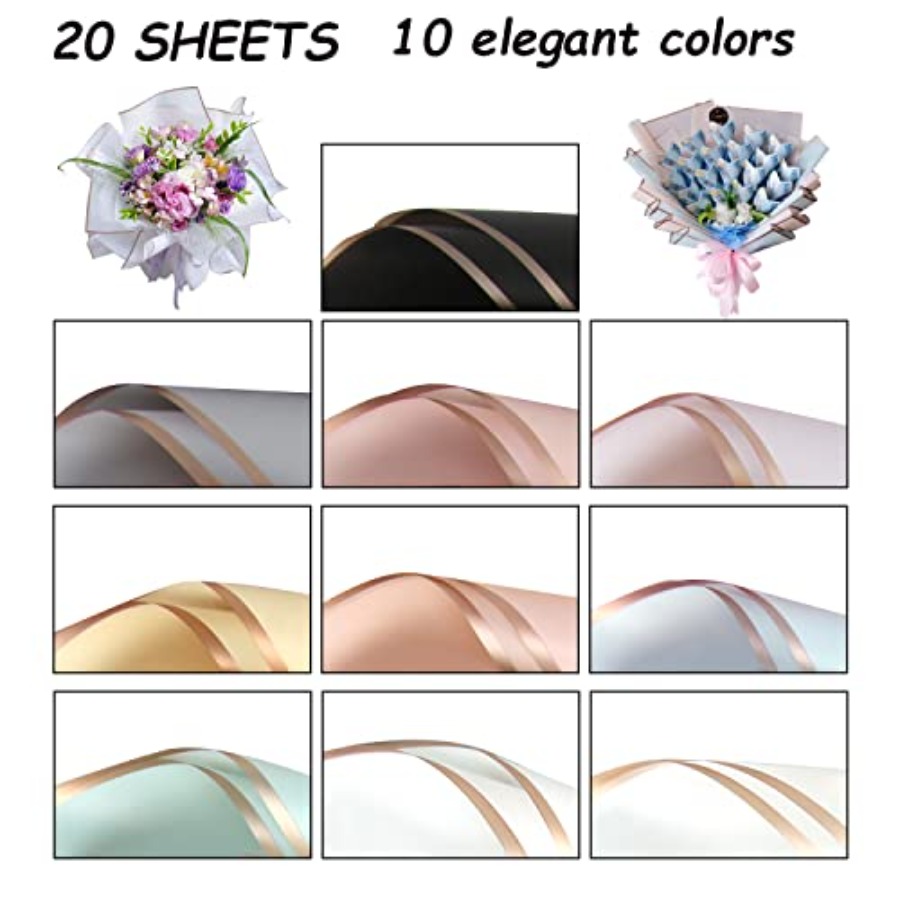 20 Sheets Flower Wrapping Pape – обзор и цена Supply Florist