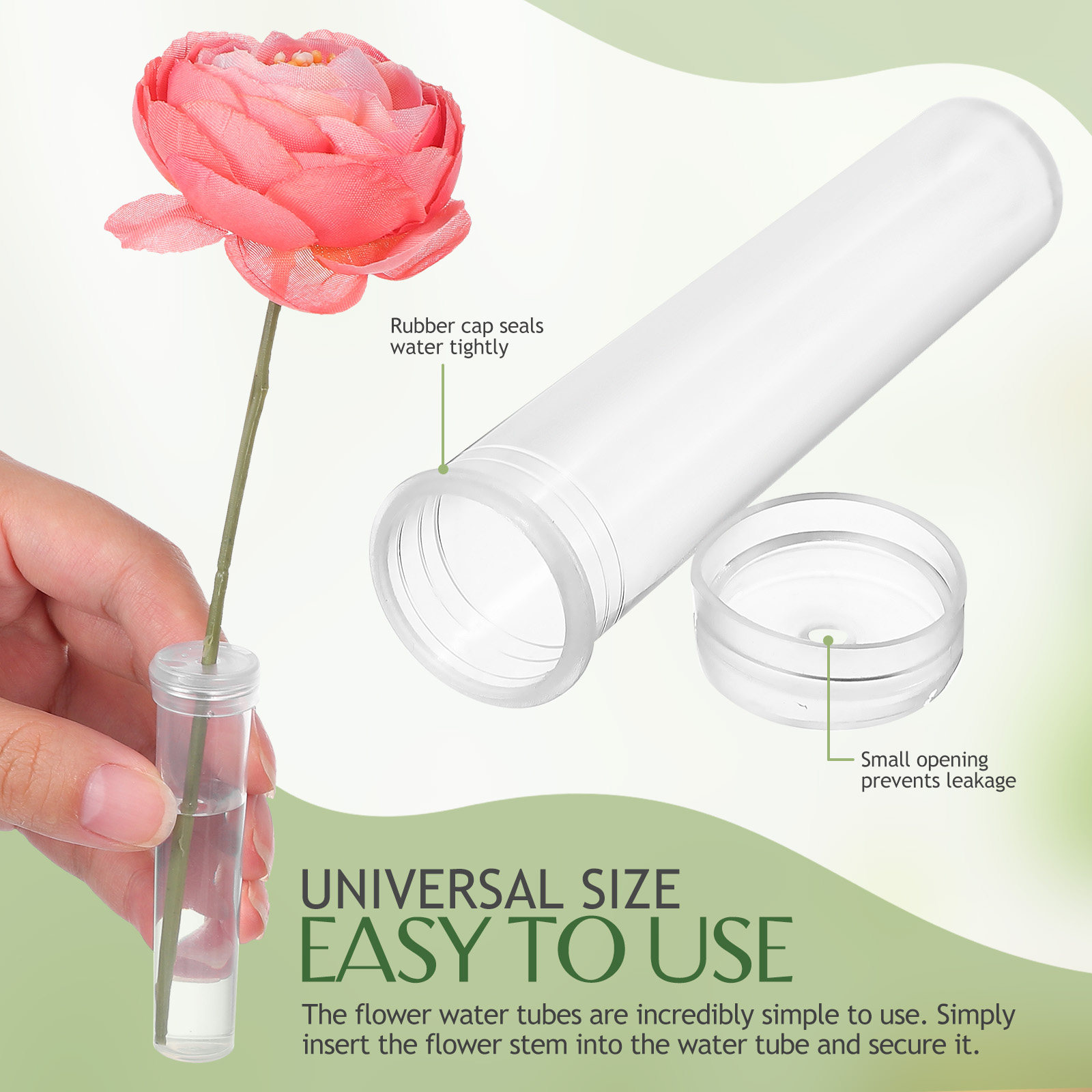 100Pcs Flower Water Tubes Leak – обзор и цена The Florist Supply