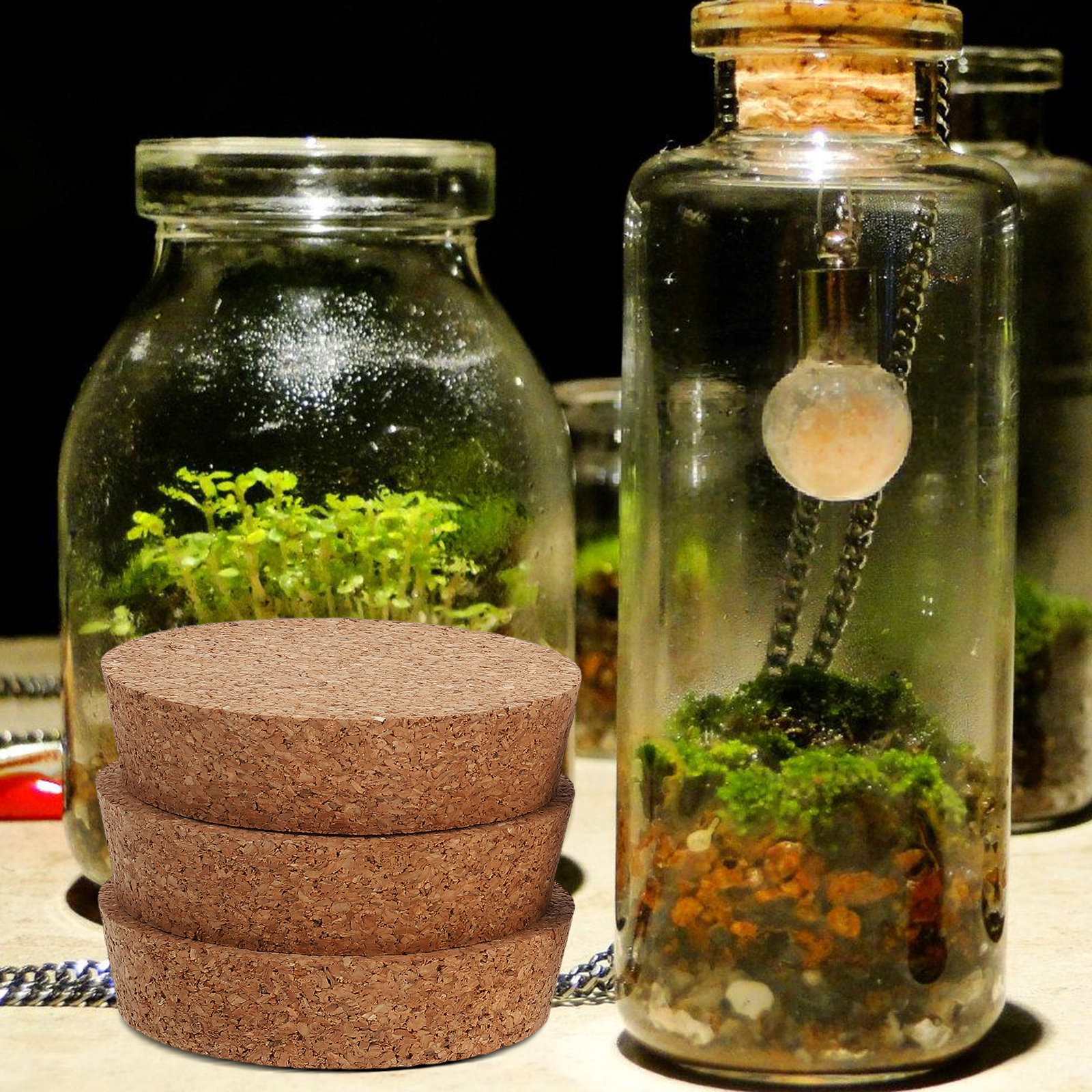 6 pcs Cork Lids For Glass Flow – обзор и цена Florist Supply Vases