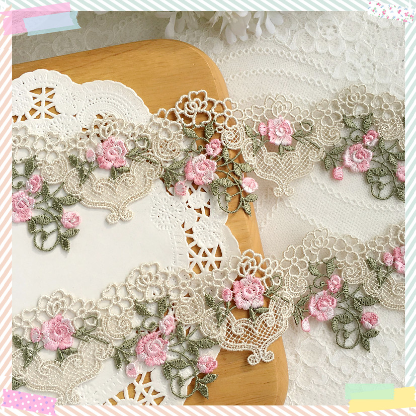 1yard 6cm Wide Pink Green Lace – обзор и цена Floral Tape Green