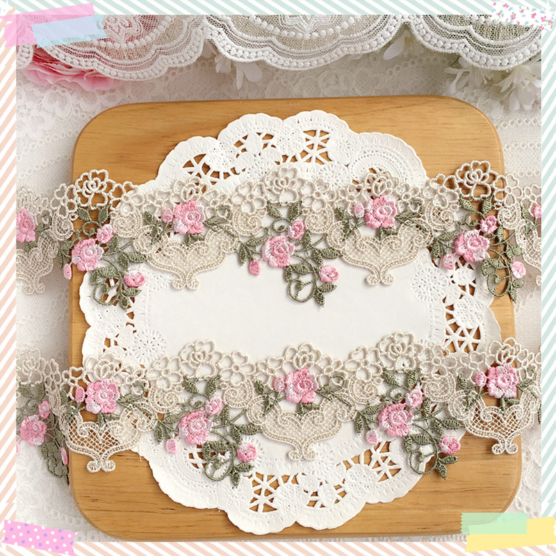 1yard 6cm Wide Pink Green Lace – обзор и цена Floral Tape Green