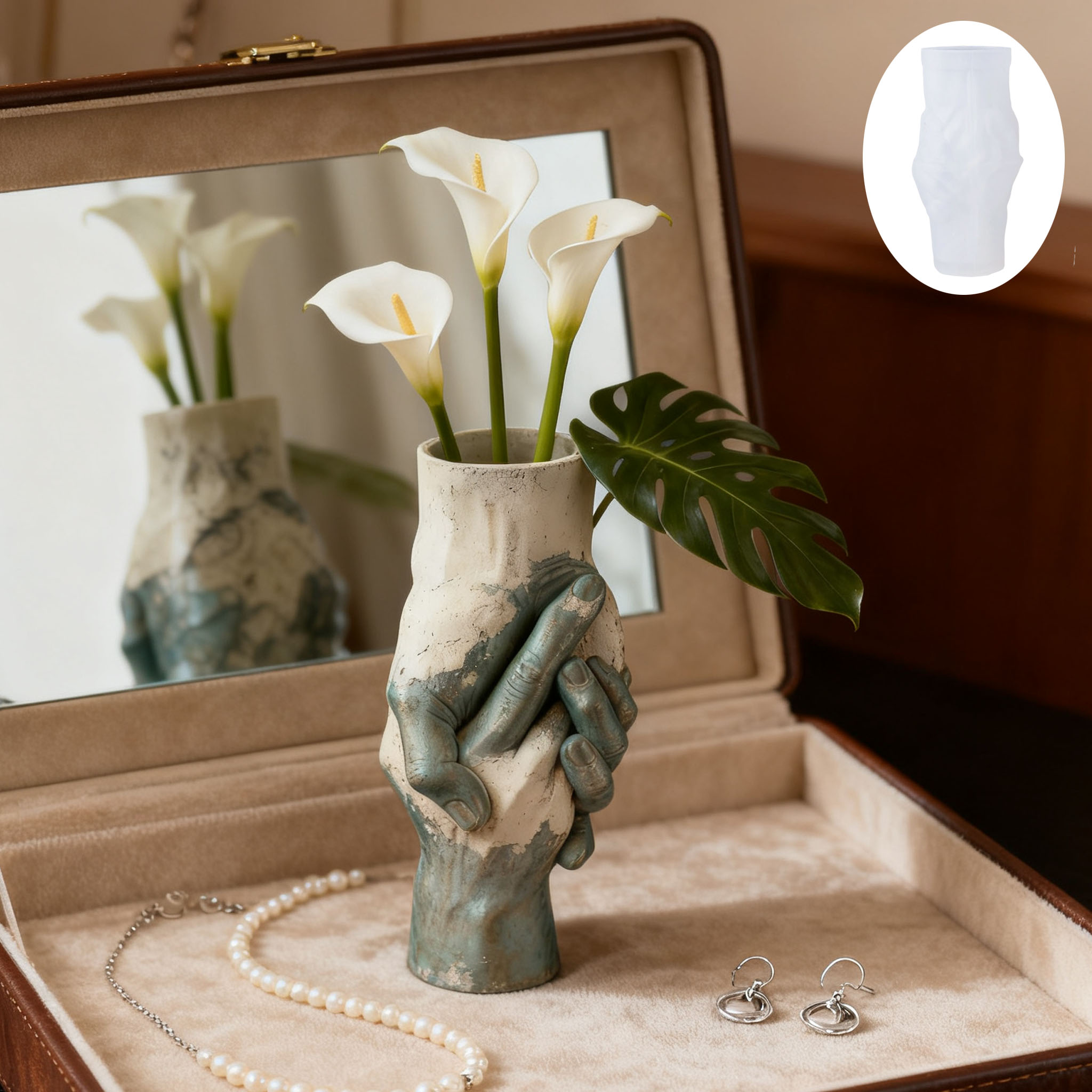 Artistic Hand-in-Hand Vase Sil – обзор и цена Florist Supply Vases