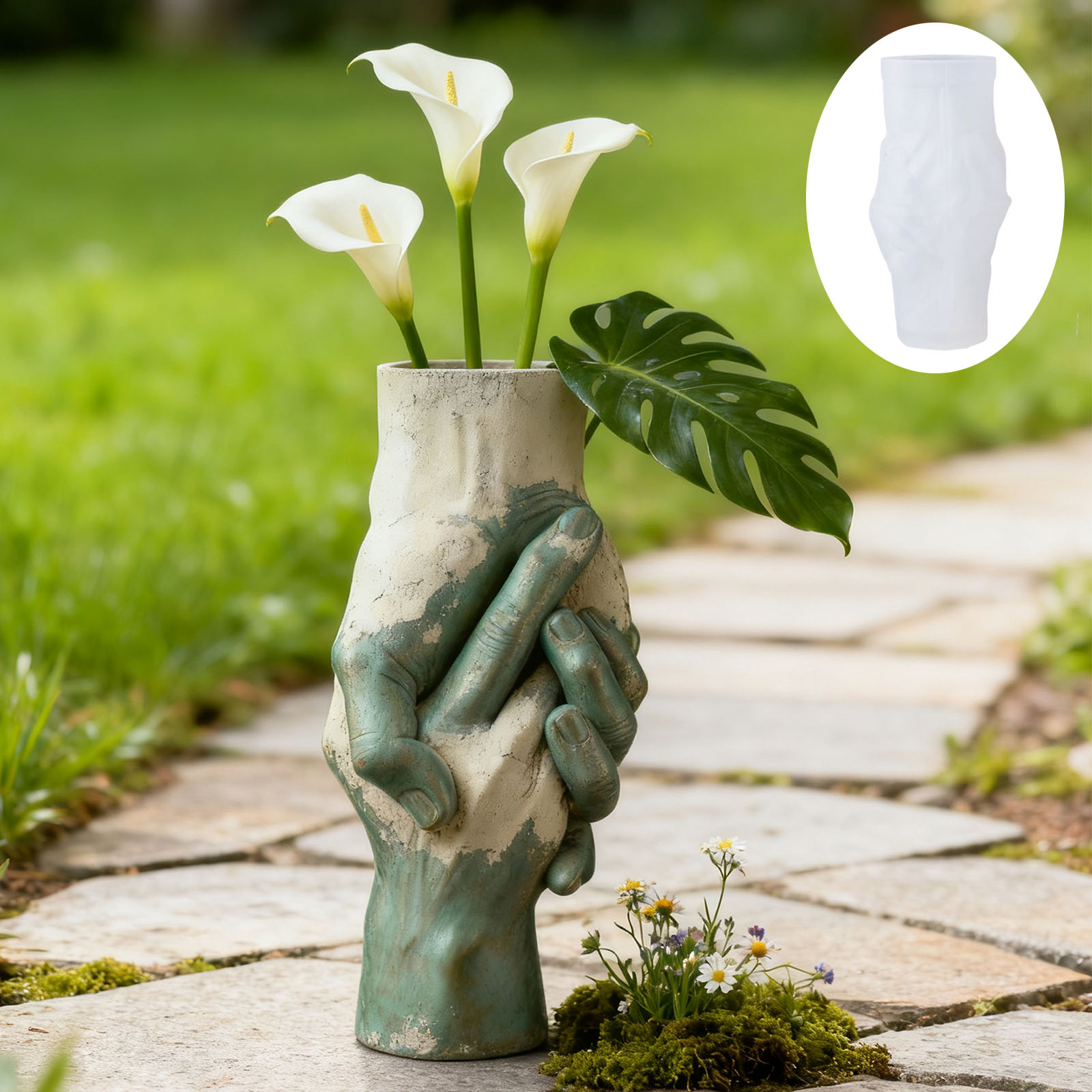 Artistic Hand-in-Hand Vase Sil – обзор и цена Florist Supply Vases