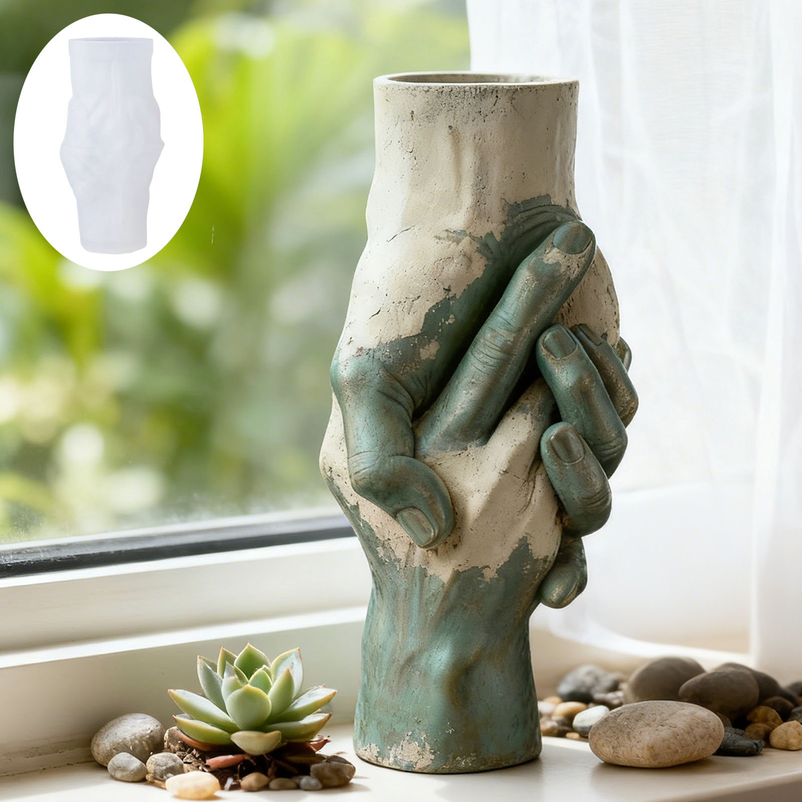 Artistic Hand-in-Hand Vase Sil – обзор и цена Florist Supply Vases