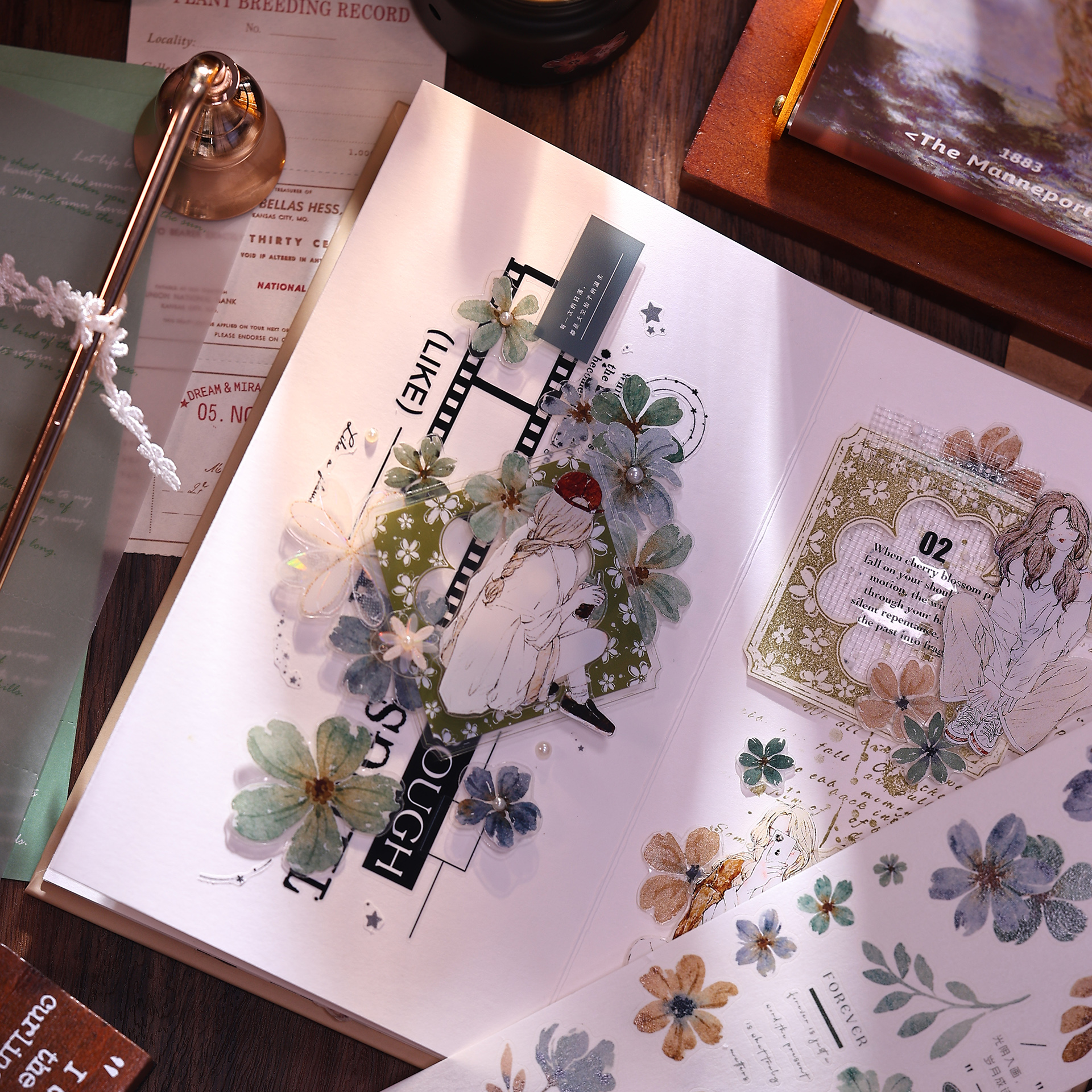XiaoBaiJia Studio Vintage Yell – обзор и цена Floral Tape Green